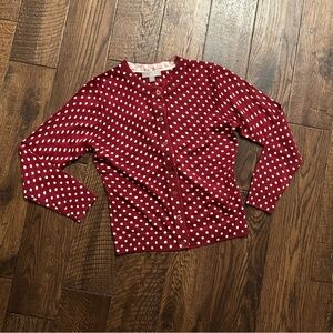 J. Crew merino wool polka dot Carolyn cardigan NWT